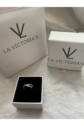انگشتر نقره زنانه زیرکن la victorias - کد 902353808