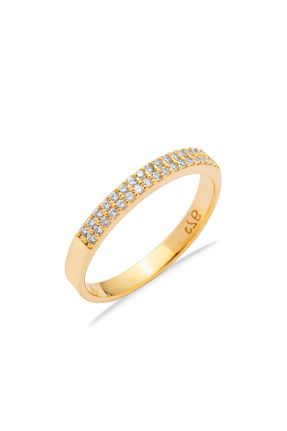 انگشتر نقره طلائی زنانه زیرکن Silveranka - کد 827806470