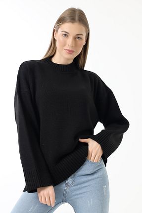 پلیور مشکی زنانه ساده Devinka - کد 892851765