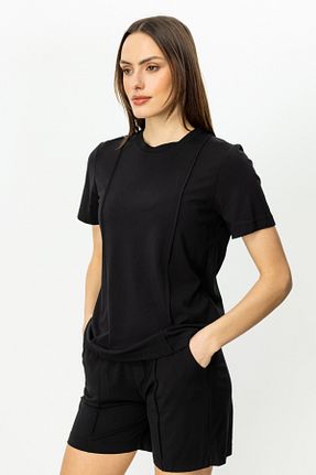 تیشرت مشکی زنانه Straight ON - کد 902347847