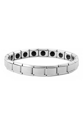 دستبند استیل (فولاد) طوسی زنانه استیل (فولاد) Chavin - کد 788658661