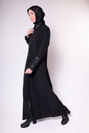 کلاه و ابایا مشکی زنانه پلی استر HARİKA WEAR - کد 865469436