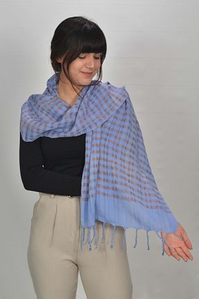شال نارنجی زنانه ابریشم Harbiye Yöresel - کد 87061731