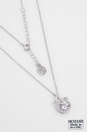 گردنبند نقره سفید زنانه 925 عیار So Chic - کد 902356658