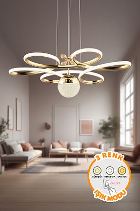 لوستر زرد آلومینیوم Dekorluna - کد 902285564