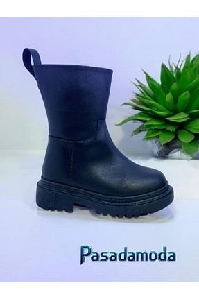 بوت / نیم بوت مشکی زنانه چرم مصنوعی PASADAMODA - کد 902360175