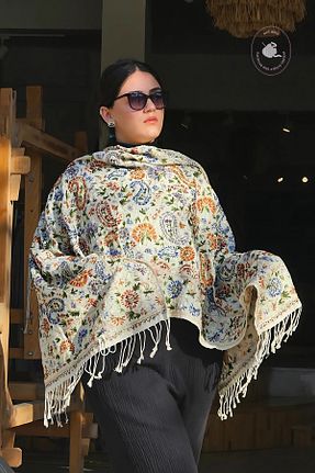 شال رنگی زنانه ابریشم Bahtiyar İpek - کد 902385636