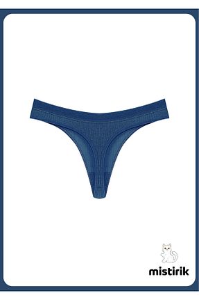 شورت اسپرت آبی زنانه پنبه ای MİSTİRİK - کد 802600233