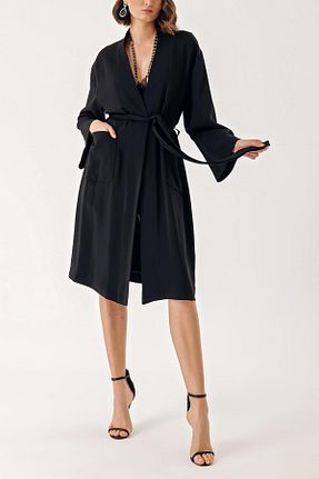 کیمونو و کافتان مشکی زنانه بافتنی SOCIETA - کد 890142971