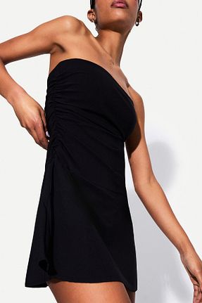 لباس مشکی زنانه بافتنی Bershka - کد 902378362