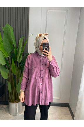 پیراهن حجاب صورتی زنانه رگولار My Magazin - کد 902389548