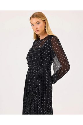 لباس مشکی زنانه بافتنی SEÇİL - کد 902394496