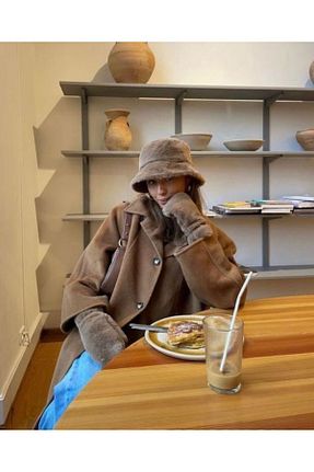 کلاه قهوه ای زنانه پلی استر Luminos Butik - کد 128469169