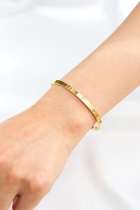 دستبند استیل (فولاد) زرد استیل (فولاد) Brillo - کد 902385892