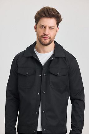 کاپشن مشکی مردانه رگولار SİVAİST - کد 902404564