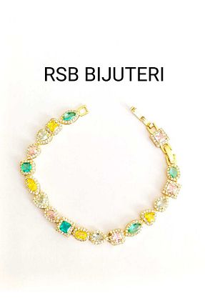 دستبند استیل (فولاد) رنگی زنانه استیل (فولاد) RSB Bijuteri - کد 902397651