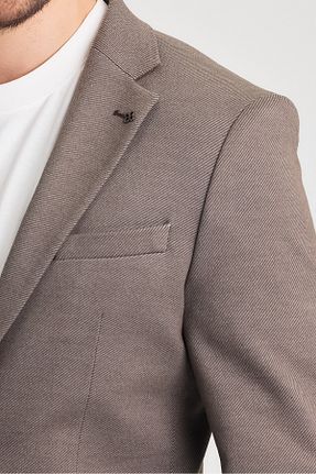 کت بلیزر قهوه ای مردانه اسلیم فیت Frappoli - کد 902459998