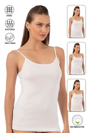 رکابی سفید زنانه پنبه ای ÖZKAN underwear - کد 984950
