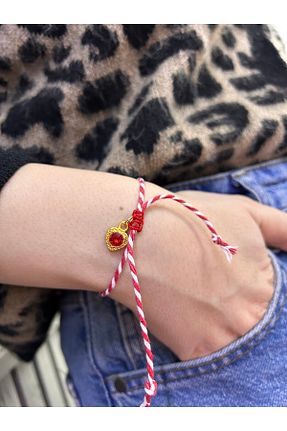 دستبند جواهر قرمز زنانه COSİBELLA - کد 902395459