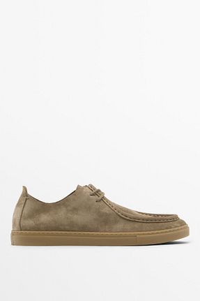 کفش کلاسیک بژ مردانه چرم خالص Massimo Dutti - کد 902486376