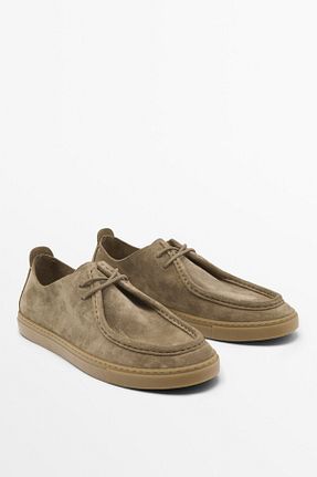 کفش کلاسیک بژ مردانه چرم خالص Massimo Dutti - کد 902486376