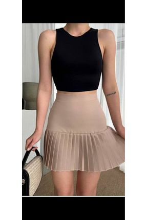 دامن بژ زنانه پارچه MODA - کد 902486335