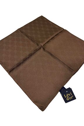 روسری قهوه ای پلی استر Levidor - کد 902490267