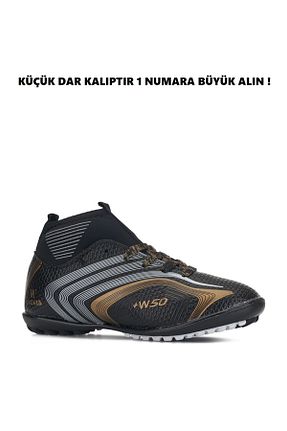 کفش فوتبال چمن مصنوعی مشکی مردانه پلاستیک Walked - کد 744780494