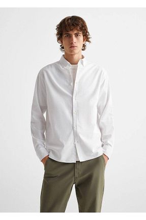 پیراهن سفید مردانه رگولار MANGO Teen - کد 787876020