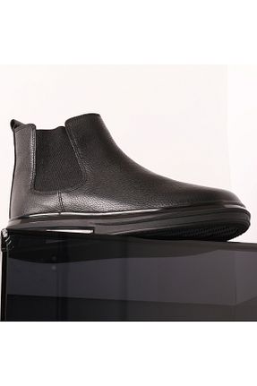 بوت / نیم بوت مشکی مردانه چرم خالص Refredo shoes - کد 896062551