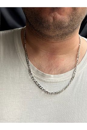 گردنبند استیل ( فولاد ) طوسی مردانه استیل (فولاد) Miyoste - کد 901533811