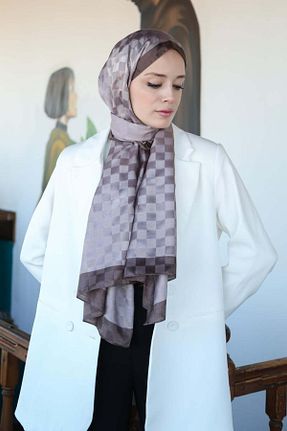 شال متالیک زنانه پلی ساتن Hint İpek - کد 902556757