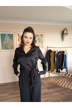 پیراهن مشکی زنانه رگولار Enter - کد 902497945