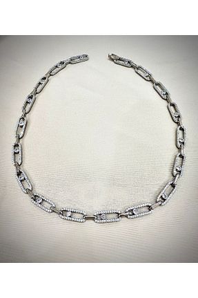 گردنبند استیل ( فولاد ) طوسی استیل (فولاد) Chic En Soie - کد 902594992