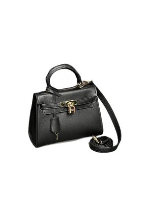 کیف دوشی مشکی زنانه چرم مصنوعی hayatöztürk - کد 902548820