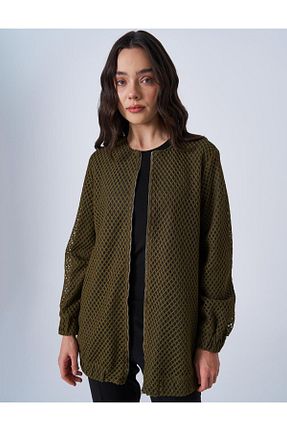 کت حجاب خاکی زنانه رگولار Kayra - کد 902592756