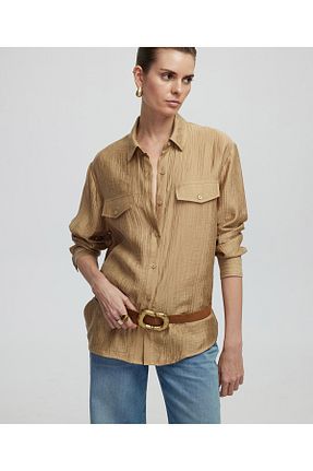 پیراهن بژ زنانه رگولار İpekyol - کد 902610172