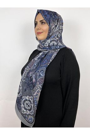 شال سرمه ای زنانه پنبه ای MODA - کد 902529785