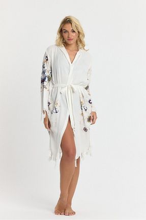 حوله پالتوئی سفید زنانه بامبو Mulberry - کد 904007094