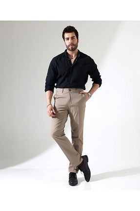 شلوار بژ مردانه پنبه ای Sunello - کد 902641846