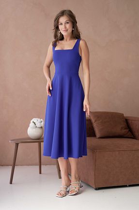 لباس آبی زنانه بافتنی bayansepeti - کد 902615639