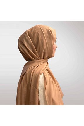 روسری نارنجی پنبه پلی استر efdal şal eşarp - کد 902714130