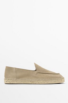 کفش اسپادریل بژ مردانه چرم خالص Massimo Dutti - کد 902706783