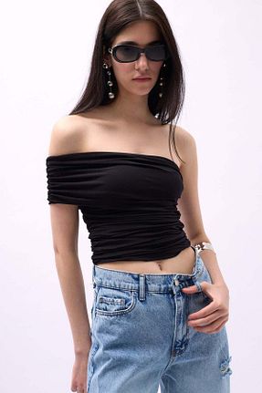 بلوز مشکی زنانه ساده Maxi modena - کد 902719957