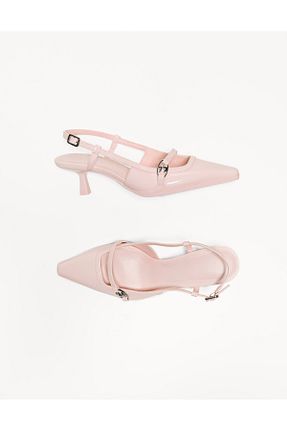 کفش پاشنه بلند کلاسیک صورتی زنانه پلی اورتان Bershka - کد 895629389