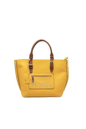 کیف دستی زرد زنانه سایز متوسط VONAJU - کد 902723321