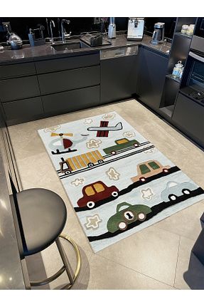 فرش رنگی قابل شستشو Rugs Modern Halı - کد 902723365