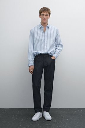 پیراهن سرمه ای مردانه رگولار Massimo Dutti - کد 902748311