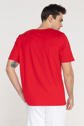 تیشرت قرمز مردانه رگولار Jack & Jones - کد 670382687