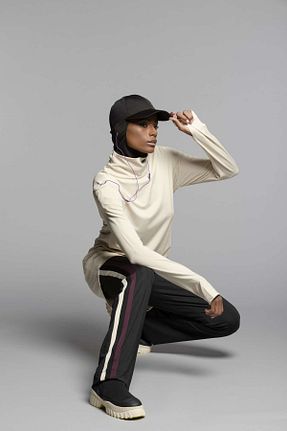 شلوار گرمکن حجاب مشکی زنانه FD SPORTS - کد 823196145